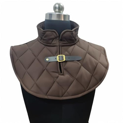 CRAFTILE® Quilted Padded Gorget Neck Protector with Buckle – Medieval LARP Hema Armor Collar