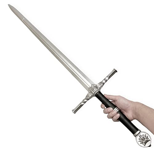 41 Inch Medieval Foam Hunting Long Sword for Cosplay LARP Costume Halloween - style: Steel