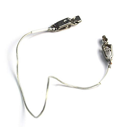 LEONARK Fencing Epee Saber Foil Body Cord Mask Cord Fencing Wire Clamp Clip- Two-Pin Plug/Three-Pin Plug Clear Wire (Set of 2) - size: Foil/Saber