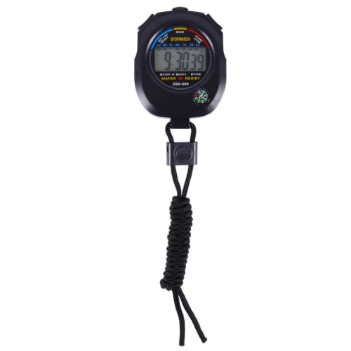 UPKOCH Multi-Function Game Stopwatch Digital Match Timer with Lanyard Handheld Training Timer for Referees Coaches Running Swimming Track and Field Practice