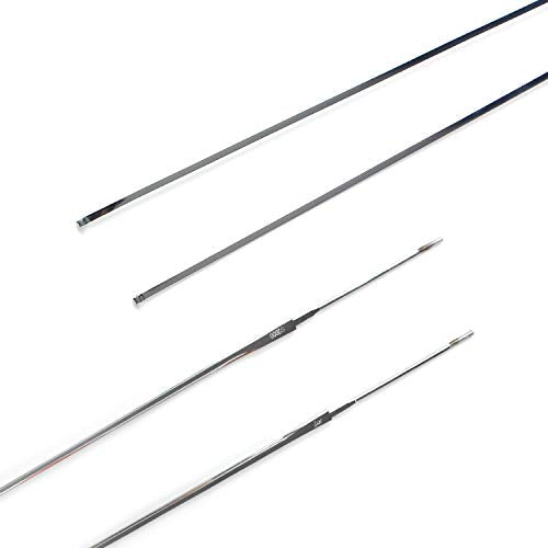 LEONARK Fencing Wired Sword Spare Blade - Set of 2 Stainless Steel #5 Alternative Blade for Epee Foil and Saber - 2 Pack with Blade Bag - size: #5 Saber