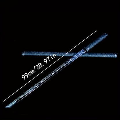 39'' Cosplay Katana Samurai Sword - Unsharpened, Metal Katana Exquisite Crafts, High Carbon Steel, Anime Costume Prop, Birthday Present, Living Room Decoration Ornaments