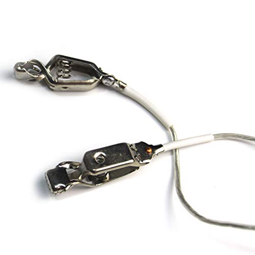 LEONARK Fencing Epee Saber Foil Body Cord Mask Cord Fencing Wire Clamp Clip- Two-Pin Plug/Three-Pin Plug Clear Wire (Set of 2) - size: Foil/Saber