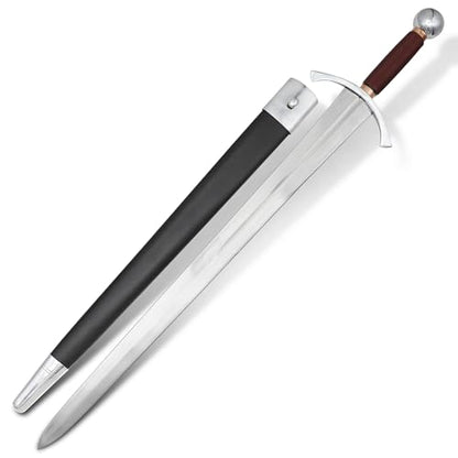 Armory Replicas™ Medieval Hand Forged Knight Sword EN45 Carbon Steel Full Tang with Scabbard - style: Archer's Sword