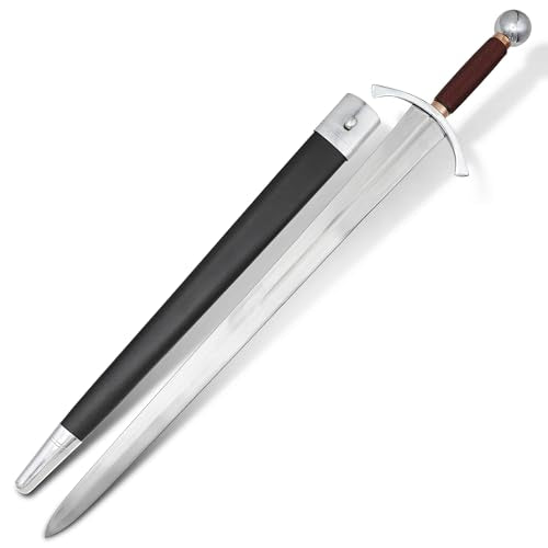 Armory Replicas™ Medieval Hand Forged Knight Sword EN45 Carbon Steel Full Tang with Scabbard - style: Archer's Sword