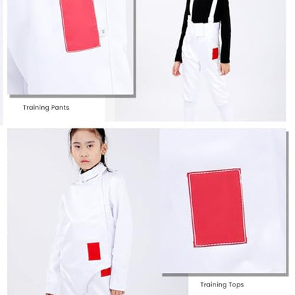 350NW Fencing Sport Uniform Suit,Fencing Pants Jacket Vest Set for Kids - size: 50