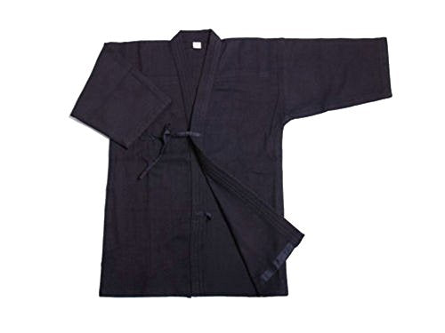ZooBoo Cotton Kendo Aikido Jacket Martial Arts Training Uniform Top - color: Dark Blue, size: XXS/155