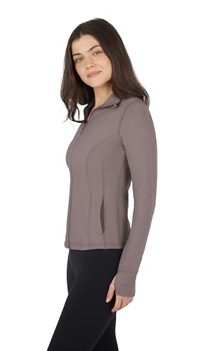 Interlink Ribbed Princess Seam Performance Jacket - color: Iron Ribbed, size: Large