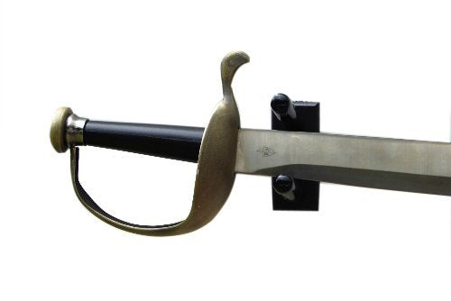 Standard Horizontal Cutlass Sword Display Mount (Made in The USA) - color: Black