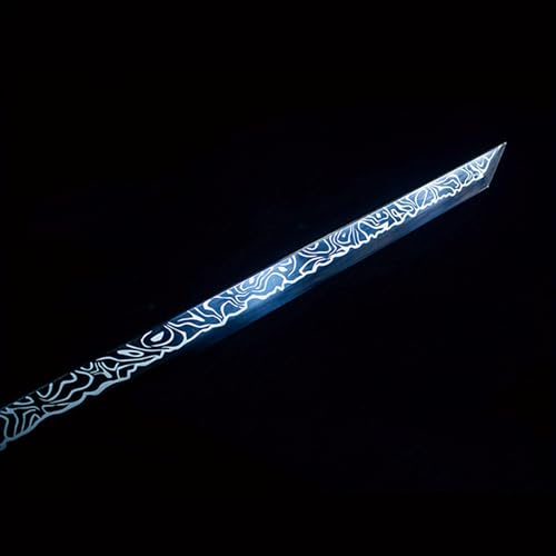 39'' Cosplay Katana Samurai Sword - Unsharpened, Metal Katana Exquisite Crafts, High Carbon Steel, Anime Costume Prop, Birthday Present, Living Room Decoration Ornaments