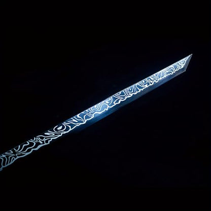 39'' Cosplay Katana Samurai Sword - Unsharpened, Metal Katana Exquisite Crafts, High Carbon Steel, Anime Costume Prop, Birthday Present, Living Room Decoration Ornaments