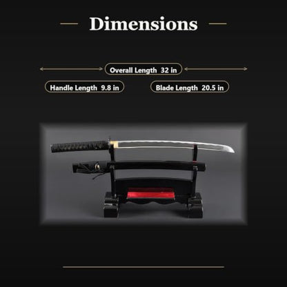 Wakizashi Iaito, Unsharpened Aluminum Alloy Iaido Training Sword - style: Flame Ring