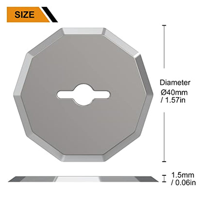 VLOXO Replacement Blades Power Rotary Blades Compatible with AT001