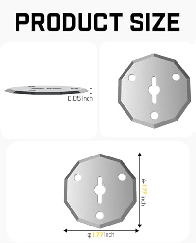 3PCS Replacement Rotary Blades for Fanttik C10 Pro Electric Scissors, Cardboard Cutter Blade Refill for Box, Cardboard, Paper, Fabric, Leather, and Thin Plastics