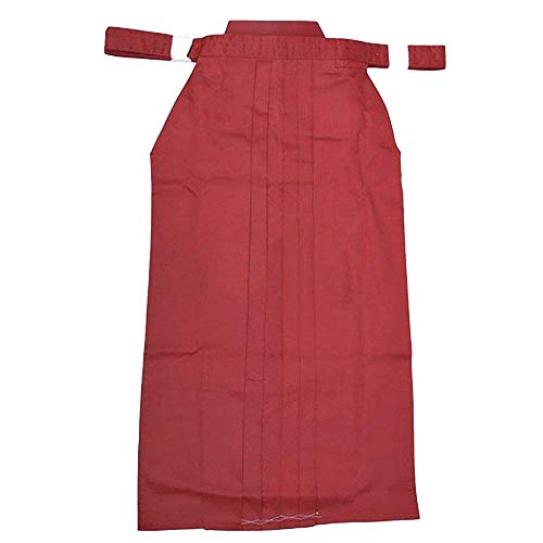 ZooBoo Kendo Uniform Men's Hakama Pants Traditional Martial Arts Wear - color: Red, size: Medium