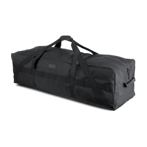 Fitdom 106L 45" Extra Large Heavy Duty Equipment Travel Storage Duffle Bag - color: Black