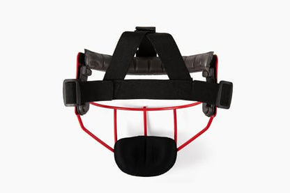 Defender Fielder’s Wire Mask - High-Impact Steel Infielder Face Guard for Softball & Baseball - Adult & Youth Sizes - Lightweight, Maximum Visibility & Secure Fit - color: Scarlet, size: Youth