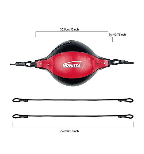 Double End Bag, (Classic Style Upgraded),Improve Reaction Speed, Boxing Equipment, Durable, Double End Punching Bags, Home Gym, Floor to Ceiling, for Boxing (Shipped from the U.S) - color: Black Red