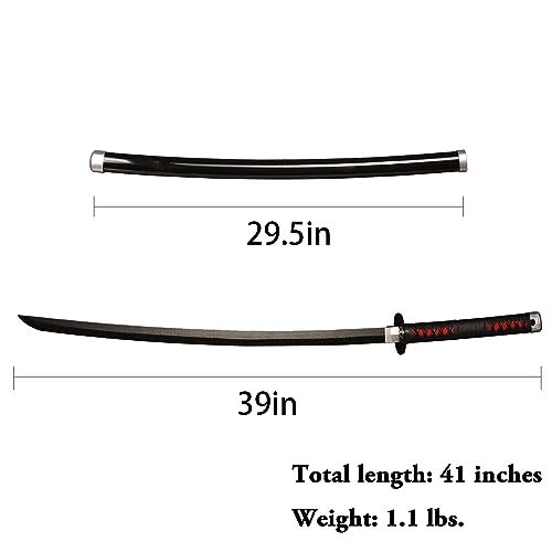 SV Anime Demon Sword Katana 41 Inch Decorative Collectible Gift Cosplay Sword,Various Styles Available - size: 41 in-Tanjirou