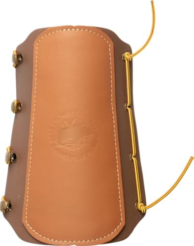 Bear Archery Traditional Logo Arm Guard, Brown (AT100AG), One Size