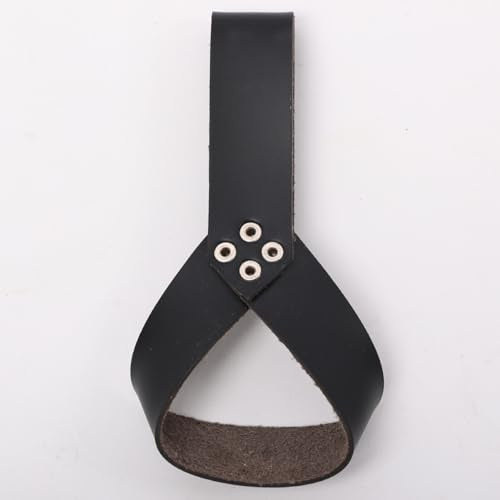 BLESSUME Medieval Knight Belt with Sword Frog Holster Rapier Scabbard Holder 1pc - color: Black 8