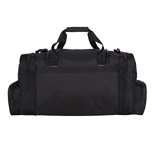 K-Cliffs Tactical Range Duffel Bag 27 Inch Heavy Duty Laptop Backpack Durable MOLLE Travel Gym Gear Tote 2pcs Combo Bundle, Black
