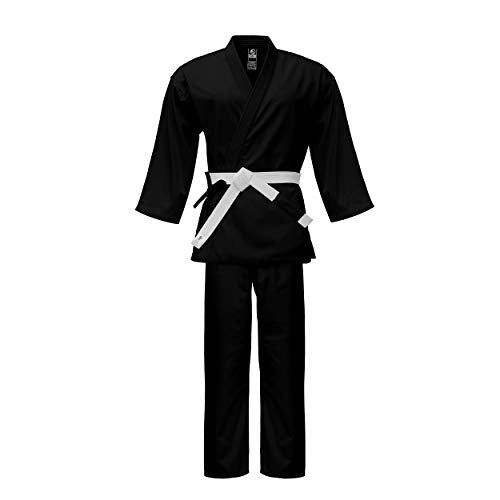 Lightweight Karate Gi - Kids to Adults - Jaguar Pro Gear (Belt Included) - color: Black, size: 3