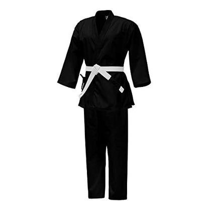 Lightweight Karate Gi - Kids to Adults - Jaguar Pro Gear (Belt Included) - color: Black, size: 00
