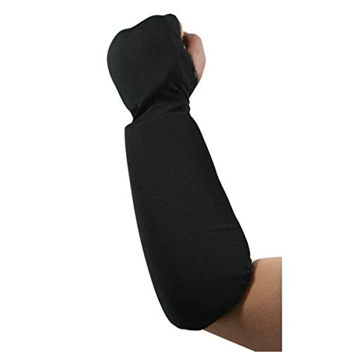 Cloth Combination Hand Fist/Forearm Guards Taekwondo, Martial Arts, MMA Forearm Protective Gear Protector for Sparring (Child Small to X-Large, Black or White) - color: Black, size: Large