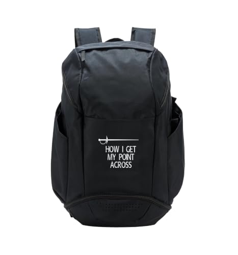 Fencing I Get My Point I Epee Fencing Tournament Fencing Sport Backpack