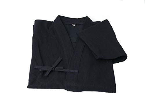 E-BOGU 100% Cotton Kendo gi, Available in Navy Blue and White, Martial Arts Jacket, Top Only - color: Navy Blue, size: 4