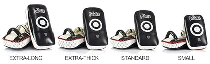 Fairtex Curved Muay Thai Pads, Kickboxing Punching Kicking Striking Shield - color: Black/Red, size: Standard