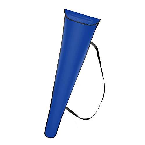 LEONARK Fencing Sword Sling Shoulder Bag for Foil Epee and Saber - Hema Longsword Bag Cover Case for Fencing Weapons - style: Dual Sword Bag-blue