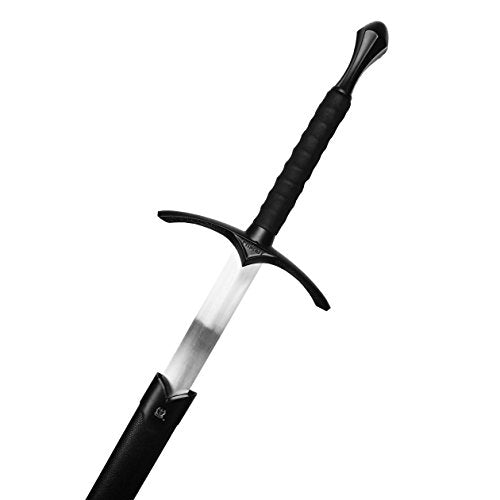 Medieval Sword One Hand Sword, Dull Blade. for Collection, Gift, Show and Fair Cosplay and LARP - color: Wizard-Black
