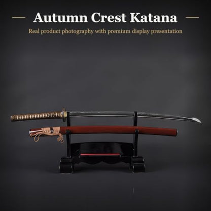 1045 Katana, Hand Forged Full Tang Japanese Sword | Classic Tsuba Series - color: Coin