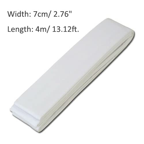 kaku obi Belt for iaido Japanese Traditional Cotton iaido Belt, kyudo Strap - color: White, size: Width 2.76 in