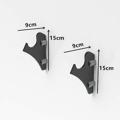 WANLIAN lightsaber rack, wall-mounted lightsaber rack, suitable for swords, 1 pair of lightsaber sabers (Black) - color: black