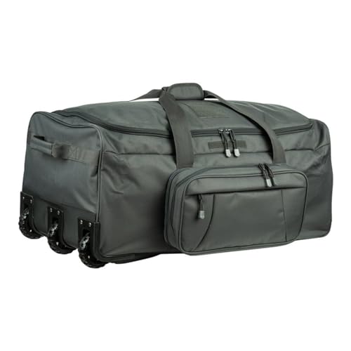 120L Travel Duffle Bag With Wheels Expandable Rolling Travel Bag for Men - color: Grey