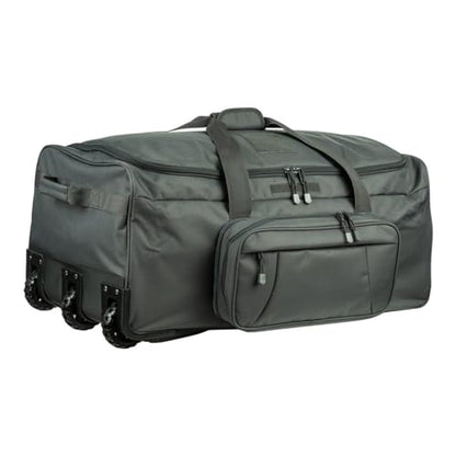 120L Travel Duffle Bag With Wheels Expandable Rolling Travel Bag for Men - color: Grey
