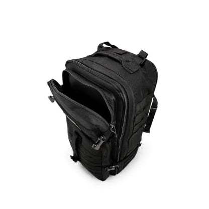 Large Black Tactical Backpack for Men - color: Black