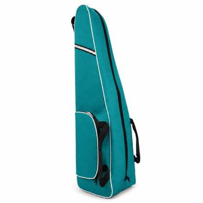 Fencing Bag with Wheels, Rolling Fencing Bag for Foil Epee Saber, Long Sword Carrier for HEMA and Fencing Gear, Side Pocket and Carry Handles - color: Lake Blue