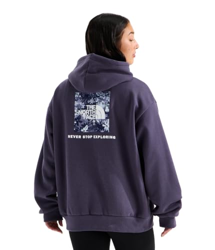 THE NORTH FACE Women's Evolution Box NSE Hoodie | 2 Piece Hood With Drawcord, Kangaroo Hand Pocket - color: Endless Dusk, size: Large