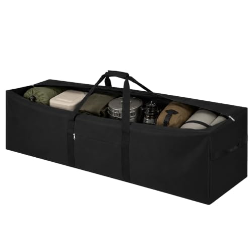 1 Pcs 42 x 15 x 15 Inch, 154 L Large Storage Duffle Bag Black - color: Black, size: 42 x 15 x 15 Inch, 154 L