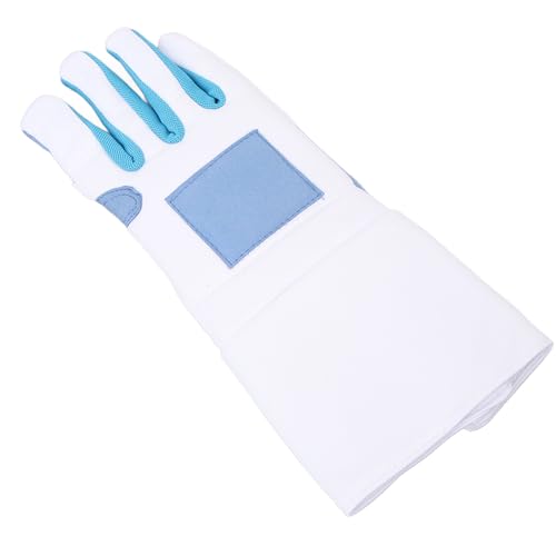 Fencing Glove Right Hand Anti Slip Knitted Fabric Comfortable Fit Fencing Training Glove for Saber Foil Epee - size: Large