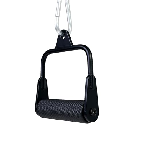 Arm Wrestling Handles, Thick Armwresting Training Equipment LAT Pulldown Attachments D Handle, V Bar Cable Machine Attachments, Gym Handles for Forearm, Wrist Strength Training - color: Small Grip