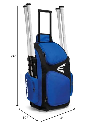 Easton | TRAVELER STAND-UP Wheeled Equipment Bag | Baseball & Softball | Multiple Colors - color: Royal