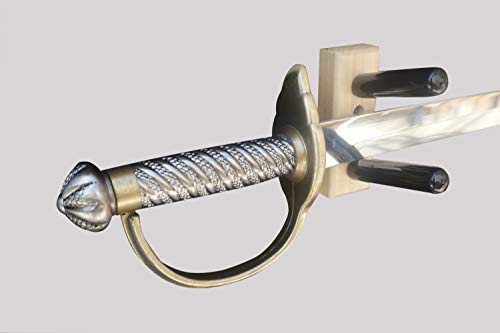 Standard Horizontal Cutlass Sword Display Mount (Made in The USA) - color: Poplar