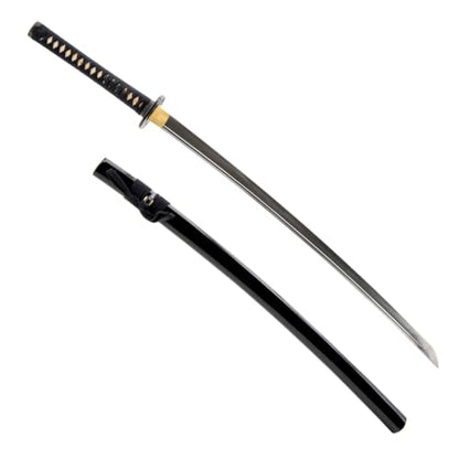 Katana Samurai Sword, 1045 Carbon Steel, Hand Forged, Full Tang - color: Tiger and Warrior