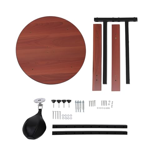 Speed Bag Platform Set – Wall Mounted Punching Ball with 5-Height Adjustment, Steel & Wood Boxing Trainer for Reflex, Coordination & Rhythm Training, Home Gym & Martial Arts