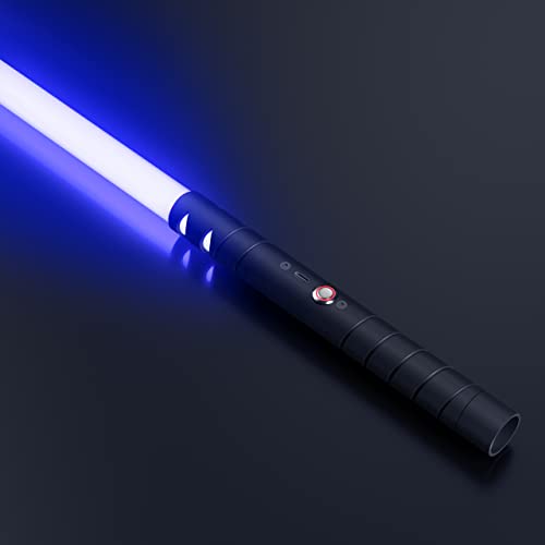 jvmusaber Lightsaber, 4 Sound Fonts, 20 RGB Colors FX Metal Hilt - color: 20 Colors 40in 1pc Black